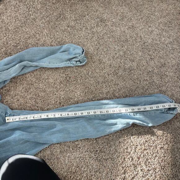 Thread & Supply Women’s Faith & Flower Jumpsuit Chambray Sz M Tencel Comfy - Picture 10 of 16